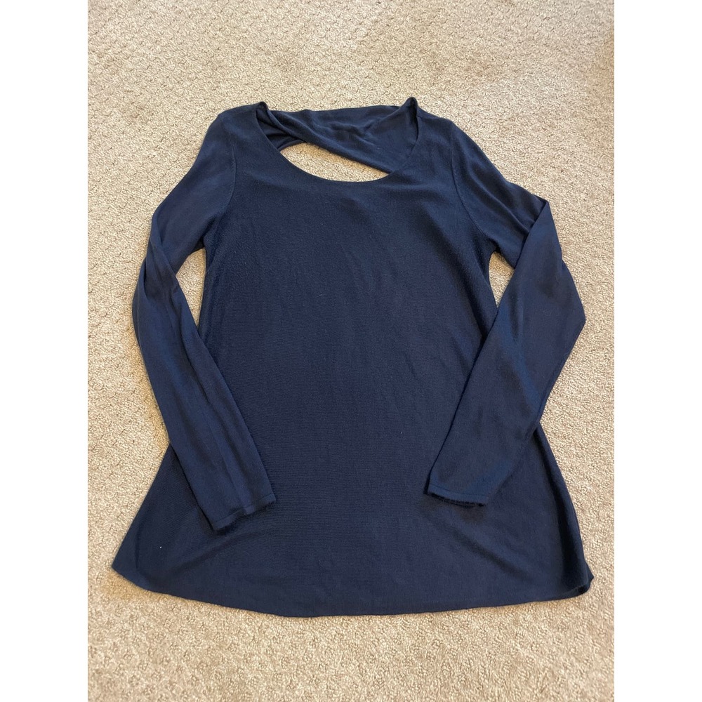 Lilly Pulitzer Navy Blue Open Back Tunic Sweater XL